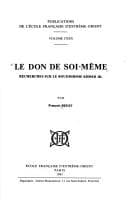 Tapa de Le don de soi-même