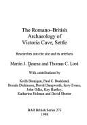 Tapa de The Romano-British archaeology of Victoria Cave, Settle
