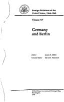 Tapa de Foreign Relations of the United States, 1964-1968, Volume XV