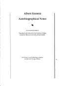 Tapa de Autobiographical notes