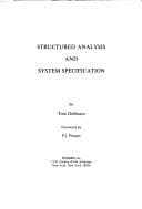 Tapa de Structured analysis and system specification