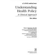 Tapa de Understanding health policy