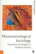Tapa de Phenomenological Sociology