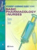 Tapa de Student learning guide to accompany Basic pharmacology for nurses, thirteenth edition