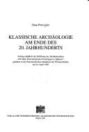 Tapa de Klassische Archäologie am Ende des 20. Jahrhunderts