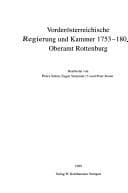 Tapa de Vorderösterreichische Regierung und Kammer 1753-1805, Oberamt Rottenburg