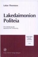 Tapa de Lakedaimonion politeia