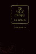 Tapa de The law of damages