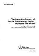 Tapa de Physics and technology of inertial fusion energy targets, chambers and Drivers