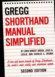 Tapa de The GREGG Shorthand Manual Simplified