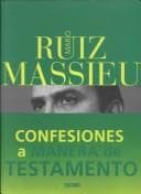 Tapa de Confesiones a manera de testamento