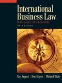 Tapa de International business law