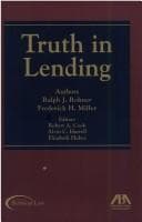 Tapa de Rohner and Miller on Truth in Lending
