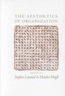 Tapa de The aesthetics of organization