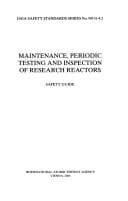 Tapa de Maintenance, Periodic Testing and Inspection of Research Reactors