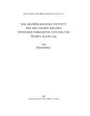 Tapa de Das Archäologische Institut des Deutschen Reiches zwischen Forschung und Politik