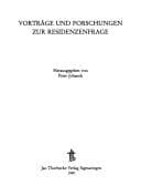 Tapa de Vorträge und Forschungen zur Residenzenfrage