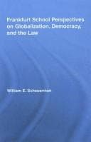 Tapa de Frankfurt school perspectives on globalization, democracy, and the law