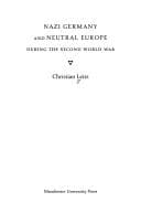 Tapa de Nazi Germany and Neutral Europe During the Second World War