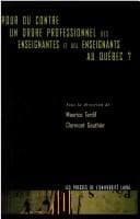 Tapa de Pour ou contre un ordre professionnel des enseignantes et des enseignants au Qu©♭bec?