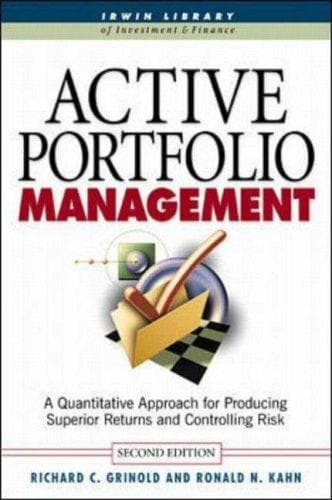 Tapa de Active portfolio management