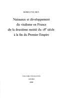 Tapa de Naissance et développement du vitalisme en France de la deuxième moitié du 18e siècle à la fin du Premier Empire
