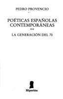 Tapa de Poéticas españolas contemporáneas