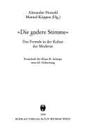 Tapa de Die Andere Stimme