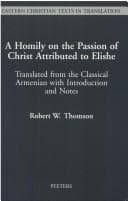 Tapa de A Homily on the Passion of Christ attributed to Elishe