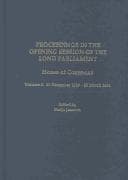 Tapa de Proceedings in the Opening Session of the Long Parliament: House of Commons, Vol. 2