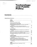 Tapa de Technology and Public Policy