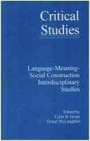 Tapa de Language-meaning-social construction interdisciplinary studies