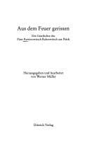 Tapa de Aus dem Feuer gerissen
