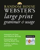 Tapa de Random House Webster's Large Print Grammar & Usage (Random House Reference)