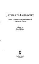 Tapa de Letters to Gorbachev