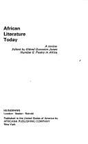 Tapa de African literature today