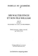 Tapa de Sir Walter Finch et son fils William