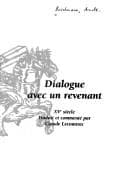 Tapa de Dialogue avec un revenant