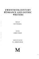 Tapa de Twentieth-Century romance and gothic Writers