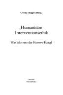Tapa de Humanitäre Interventionsethik