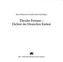 Tapa de Theodor Fontane - Dichter der deutschen Einheit