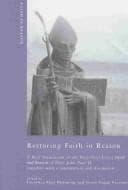 Tapa de Restoring faith in reason