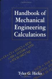 Tapa de Handbook of mechanical engineering calculations