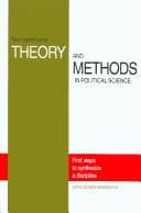Tapa de Theory and Methods in Political Science