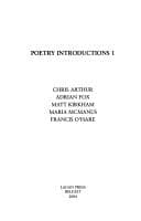 Tapa de Poetry introductions 1