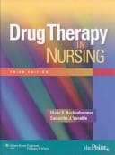 Tapa de Drug therapy in nursing