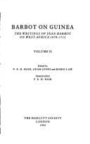 Tapa de Barbot on Guinea Volume II (2nd Series 176)