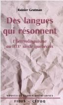 Tapa de Des langues qui résonnent