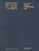 Tapa de International encyclopaedia of laws