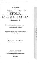 Tapa de Storia della filosofia